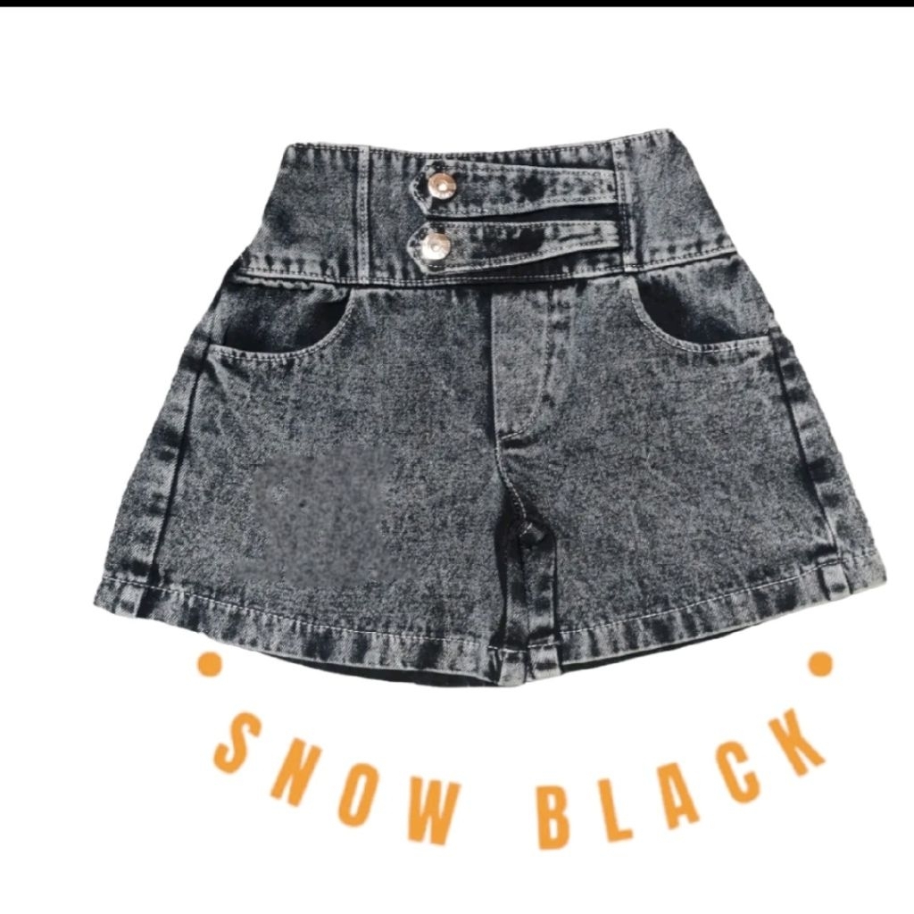 Celana Pendek Jeans Anak Perempuan Lembut Adem Ukuran 1-9 th bb max 30kg(SKODER)