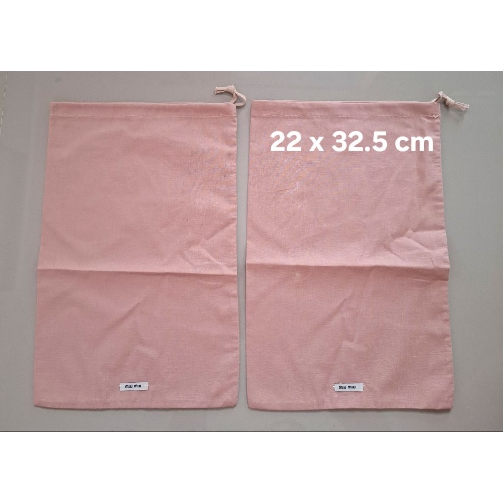 dustbag miumiu shoes original