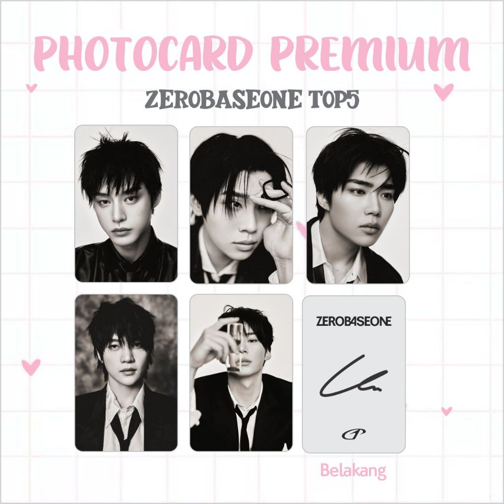 PHOTOCARD PC PREMIUM ZEROBASE 1 II ZB 1 ZB1