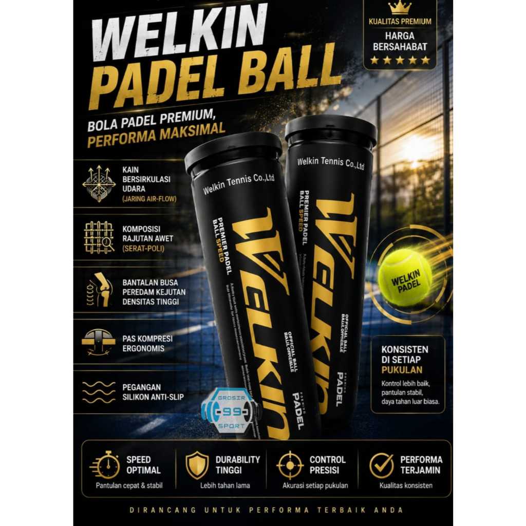 BOLA PADDLE WELKIN PREMIER KUALITAS ORIGINAL