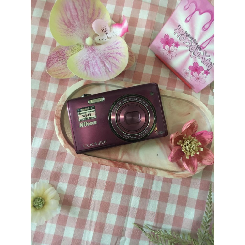 Nikon Coolpix S5200 Wifi purple lucu