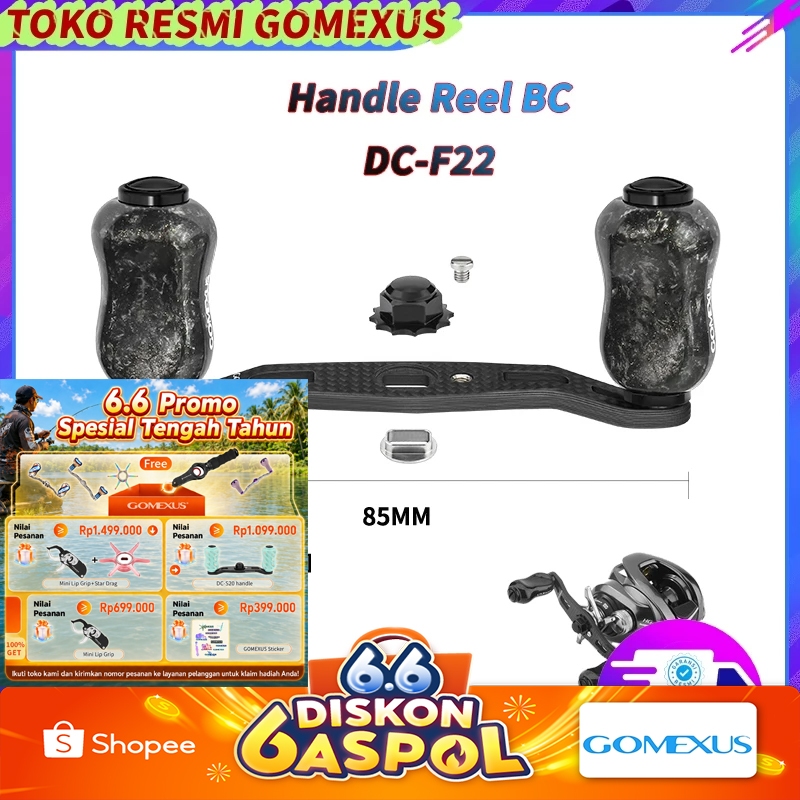 Gomexus DC-F22 Twin Handle Reel Karbon fiber Berlaku untuk Shimano Daiwa  BC universal untuk kiri da