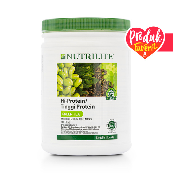 Nutrilite Hi-Protein Green Tea amway susu protein