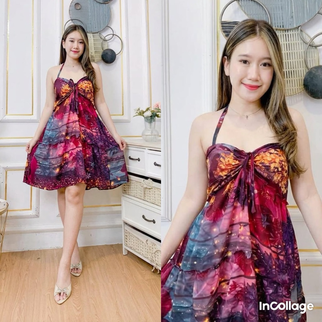 Daster jessica/dress jessica/tali leher/bumil busui/daster sexy/daster anti pelakor/pendek/katun ray