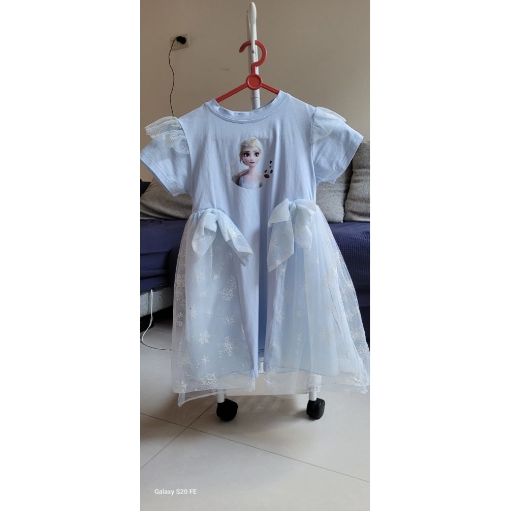 [Preloved] Dress Frozen Elsa Size 3-5 tahun