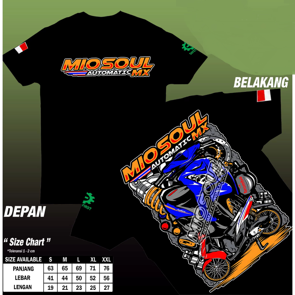 kaos Mio Soul Mx Automatic kaos Distro Mio Soul Mx Automatic Pria dan Wanita