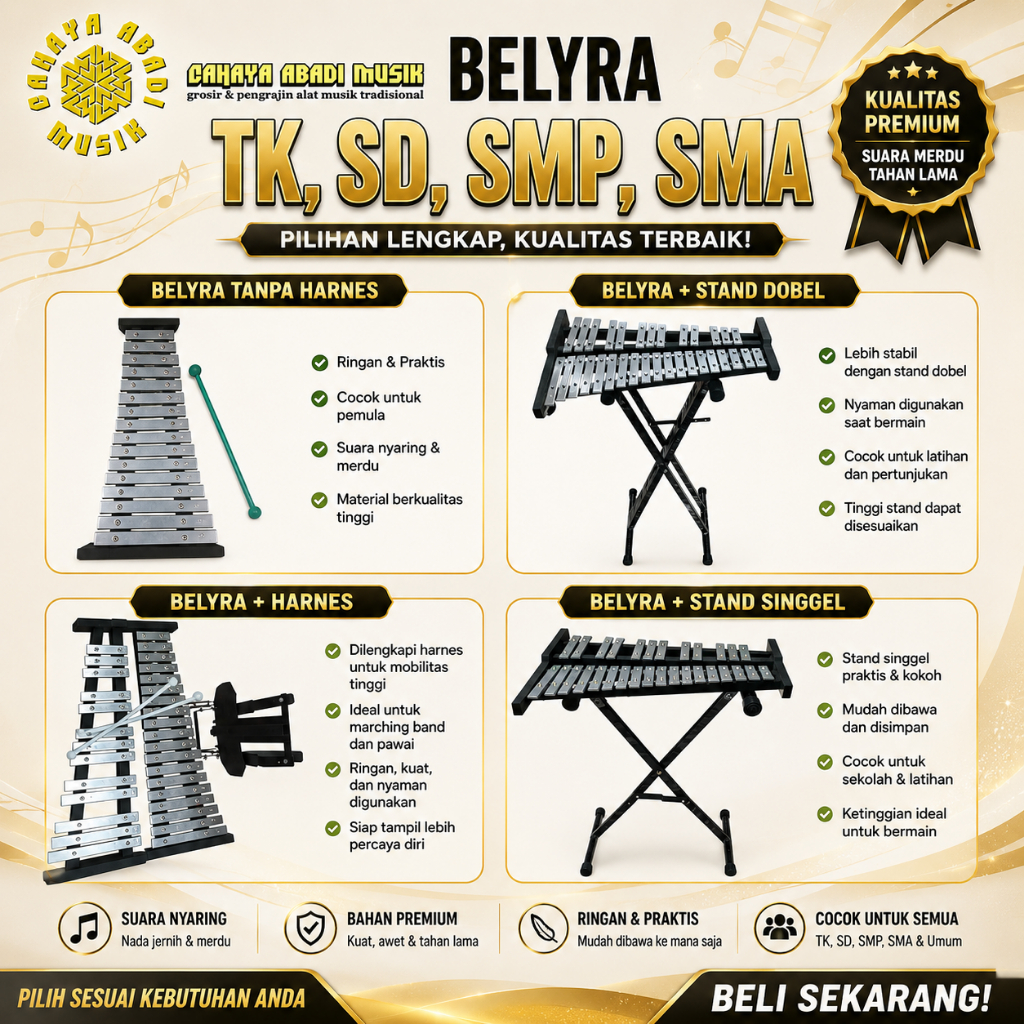 belyra marching bell keningan drumband marching band TK SD SMP SMU