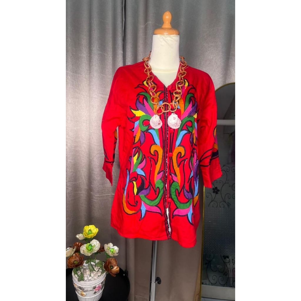 Batik Kutai preloved ibu PKK masih bagus