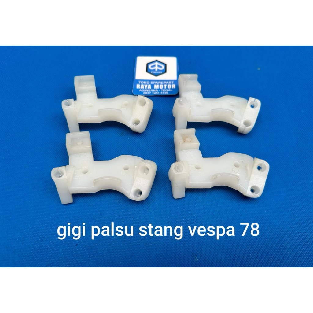 gigi tahanan palsu plastik vespa 78 stang asbak