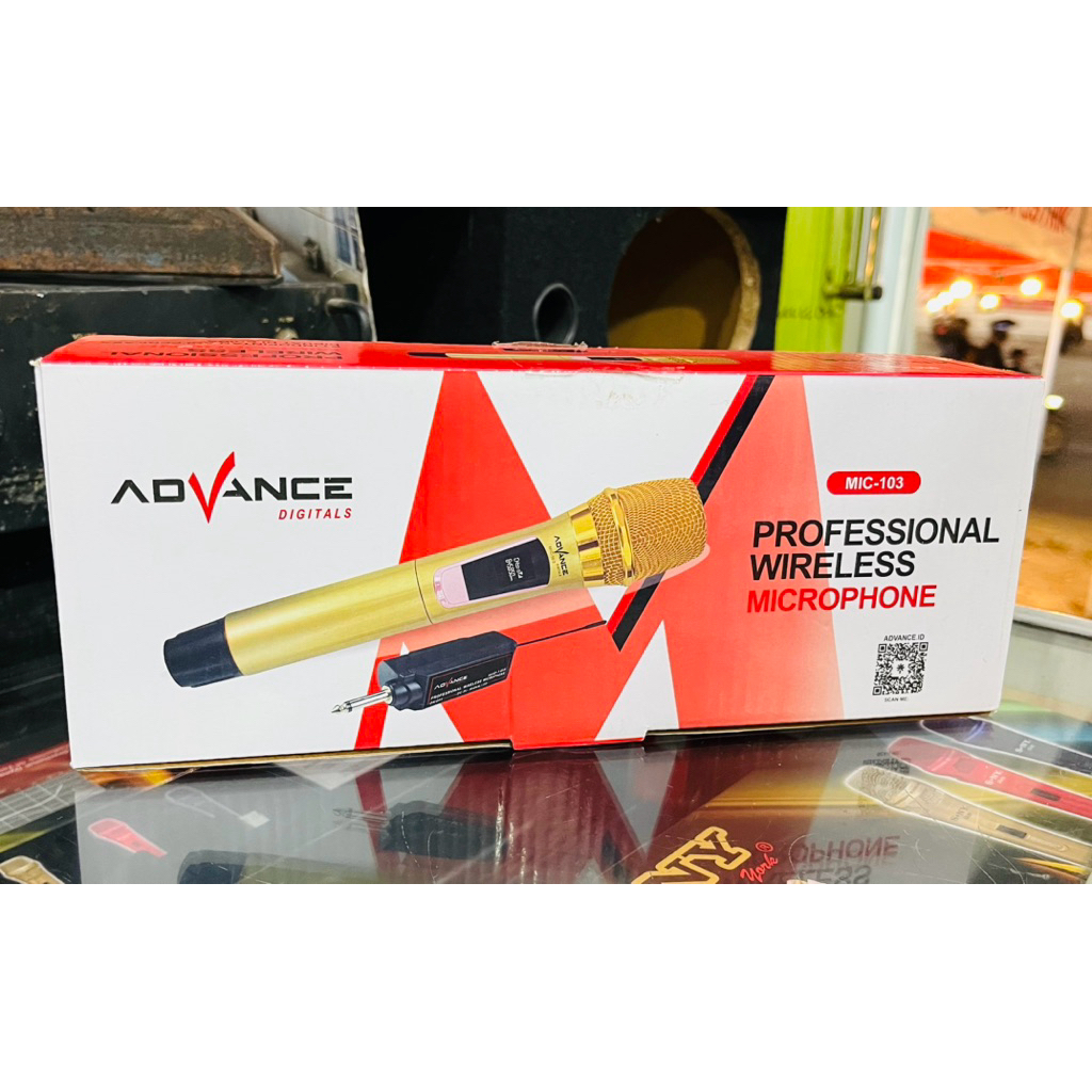 MICROPHONE WIRELESS ADVANCE MIC-103 KARAOKE // SALON AKTIF