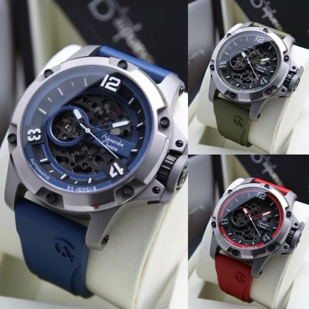 Jam Tangan Pria Alexandre Christie Automatic Titanium 6295 AC6295 (ORIGINAL)