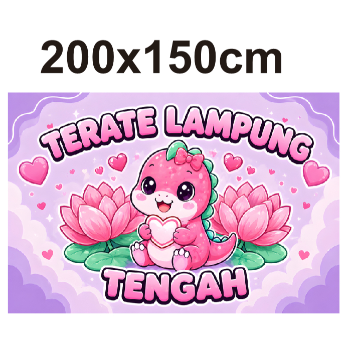 Bendera SH Terate 200x150cm Bisa Custom Tulisan