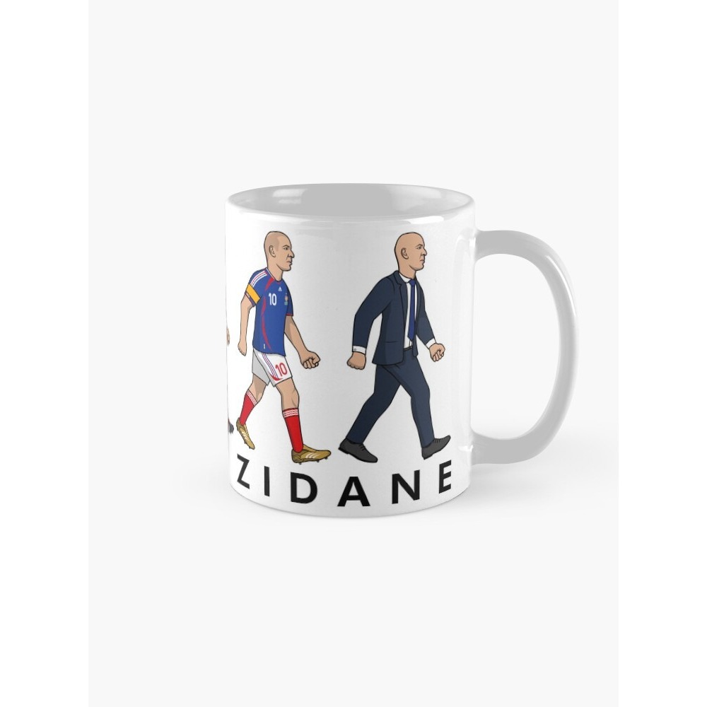 Evolution Zinedine Zidane Coffee Mug