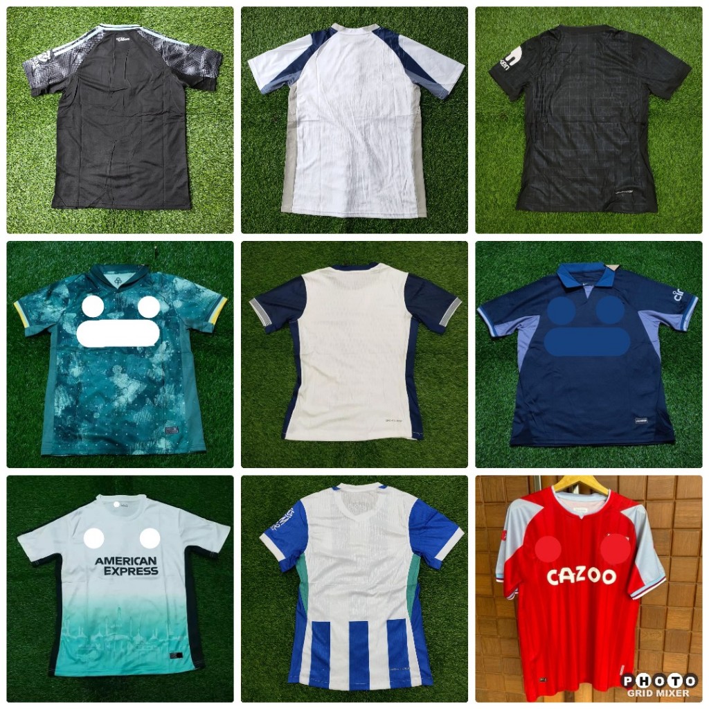LIGA INGGRIS CLUB MEDIOKER ASTON VILLA BRIGHTON SPURRSS JERSEY BAJU BOLA GRADE ORI IMPORT JUMBO XXL 