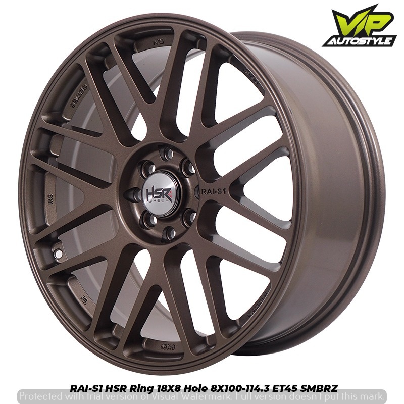 VELG RING 18 SANDY BRONZE TYPE HSR RAI-S1 Velg Ring 18 Pcd 4x100-4x114,3 Velg Mobil Avega City Civic
