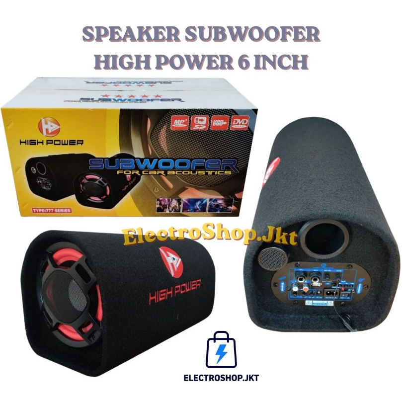 HIGH POWER SPEAKER TABUNG 777 6 INCH , SUBWOOFER 6" BLUETOOTH BASS