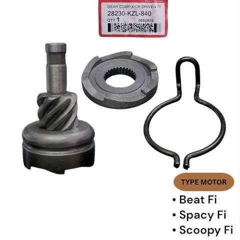 GIgi Pinion Stater Beat Karbu Pinion Scoopy Karbu Gigi Kick Stater Beat Karbu Kick Stater Scoopy