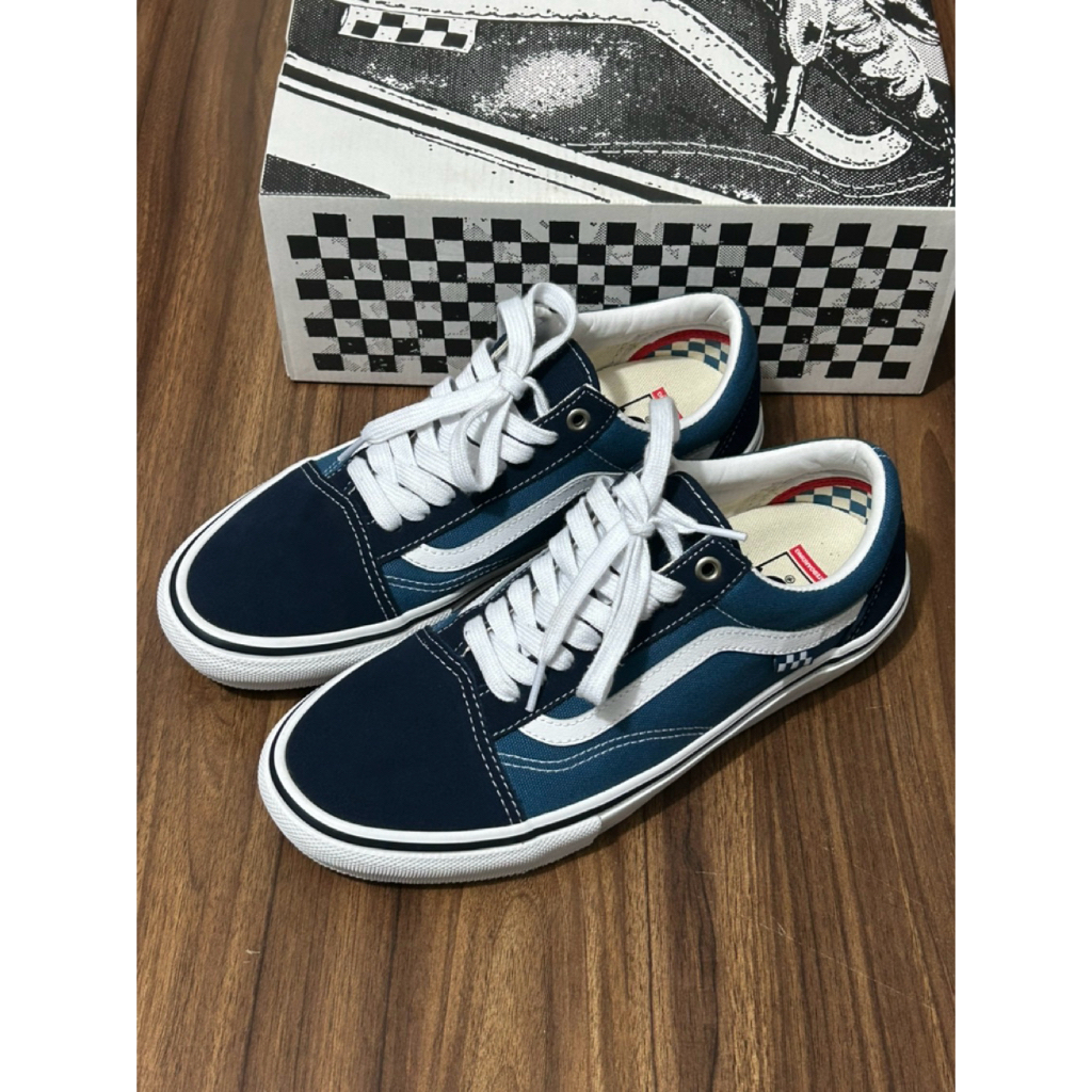 vans old skool pro skate navy