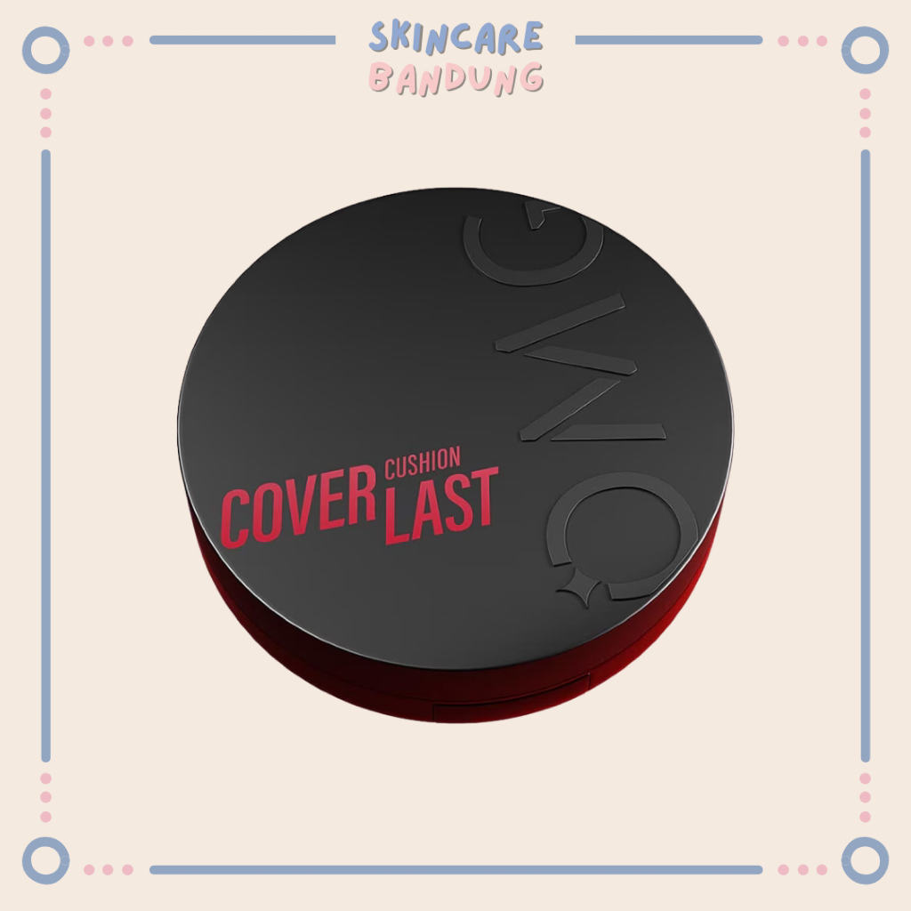OMG Coverlast Cushion 15gr - High Coverage No Oxidize - Shade 13C Ivory - 20N Vanilla - 21W Light - 