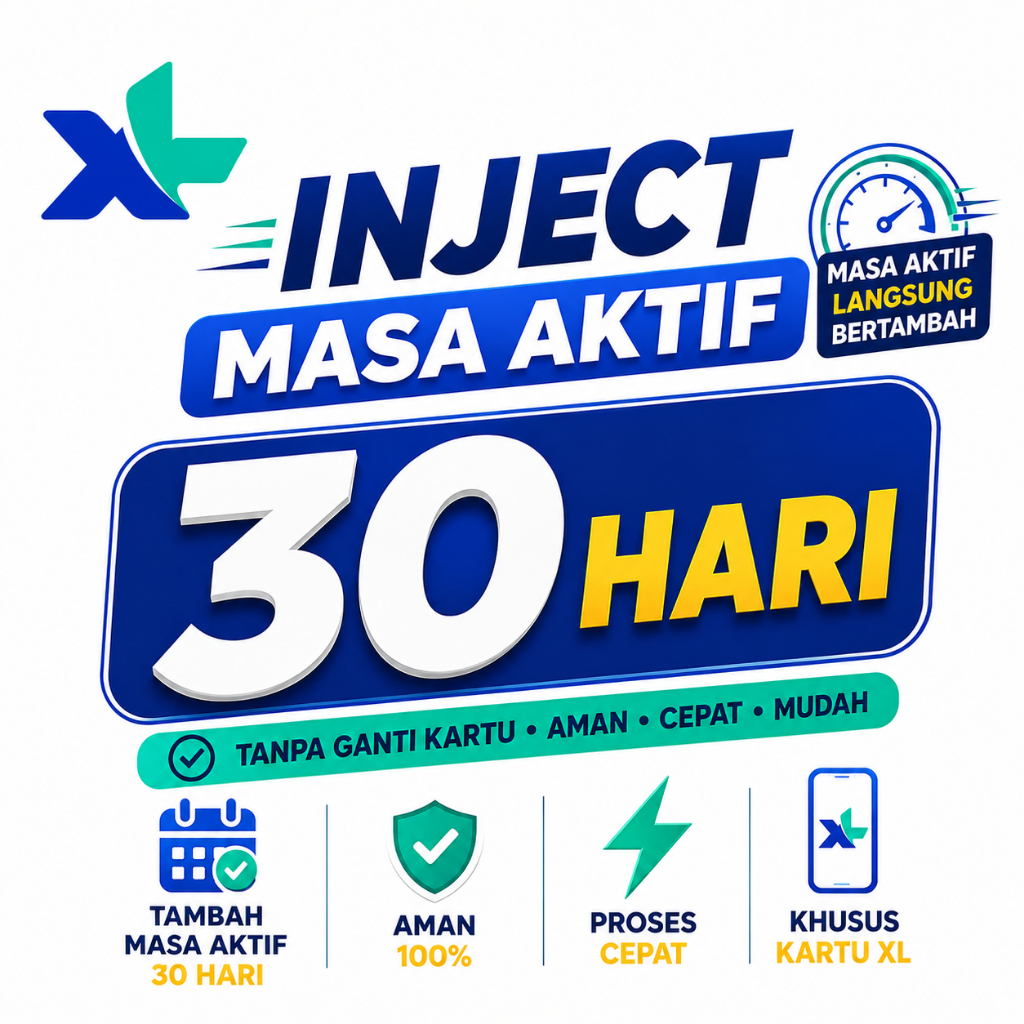 Tembak Inject masa aktif 30 Hari XL AXIS