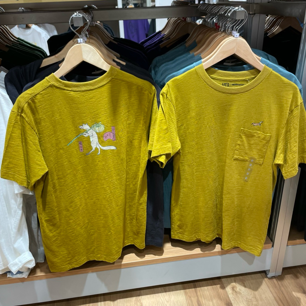 Tshirt Uniqlo Man UKIYO E 47 yellow