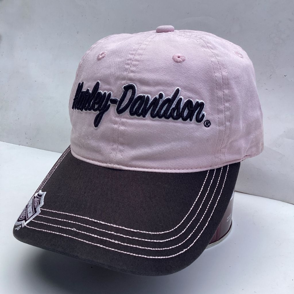 Vintage 90s Harley Davidson Script Strapback Hat Cap