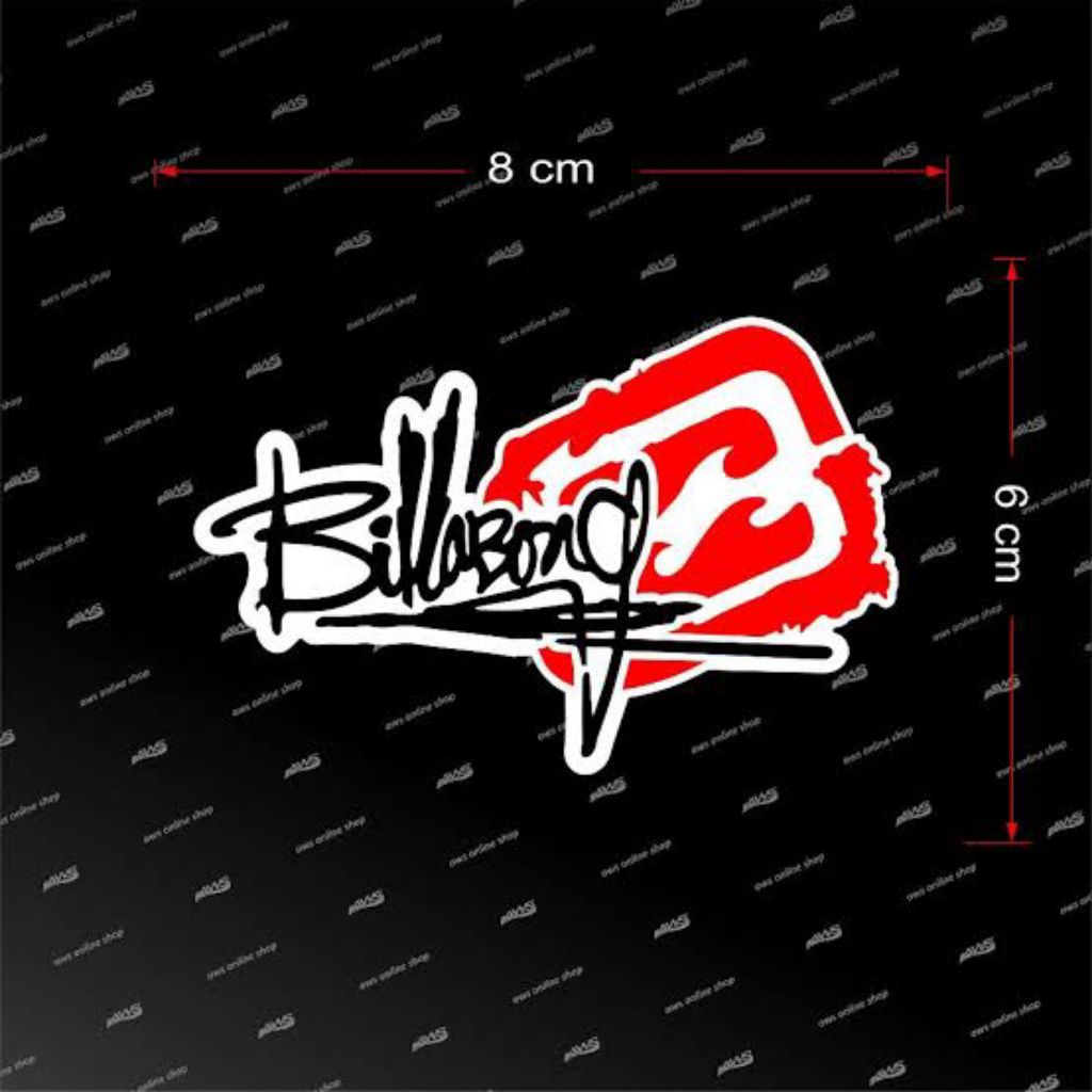 Stiker Billabong 10 cm x 10 cm