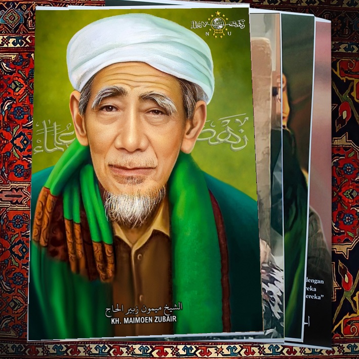 POSTER KH MAIMOEN ZUBAIR BACKGROUND NU BAHAN LUSTER UV AWET