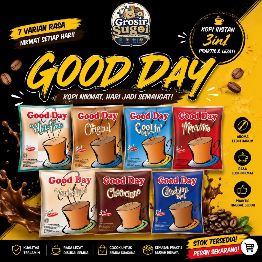 Kopi Good Day Semua Rasa 10 Sachet 1 Renceng