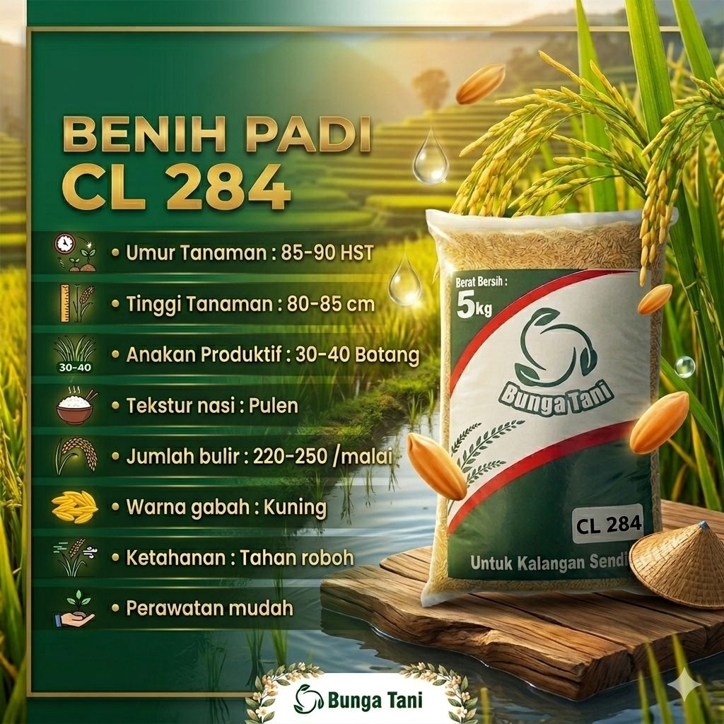 benih padi CL 284 kemasan 5kg