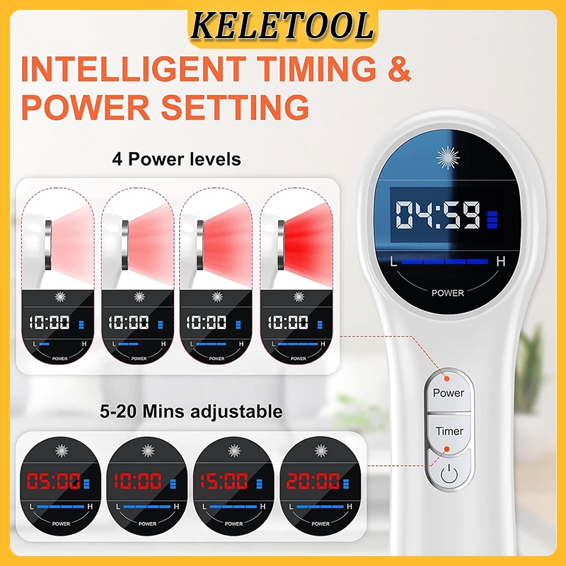 Keletool Alat lampu infrared fisioterapi Instrumen pereda nyeri sendi perangkat terapi laser dingin 