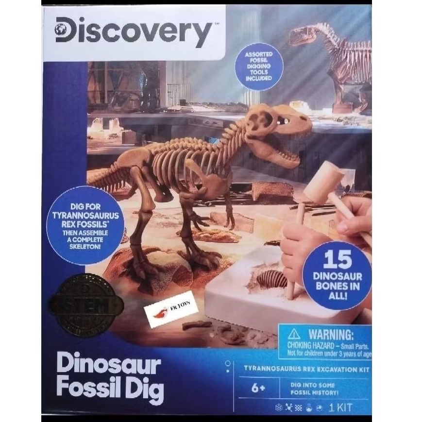 Discovery Mindblown Dinosaur T-Rex Excavation Kit Skeleton Fossil Dig