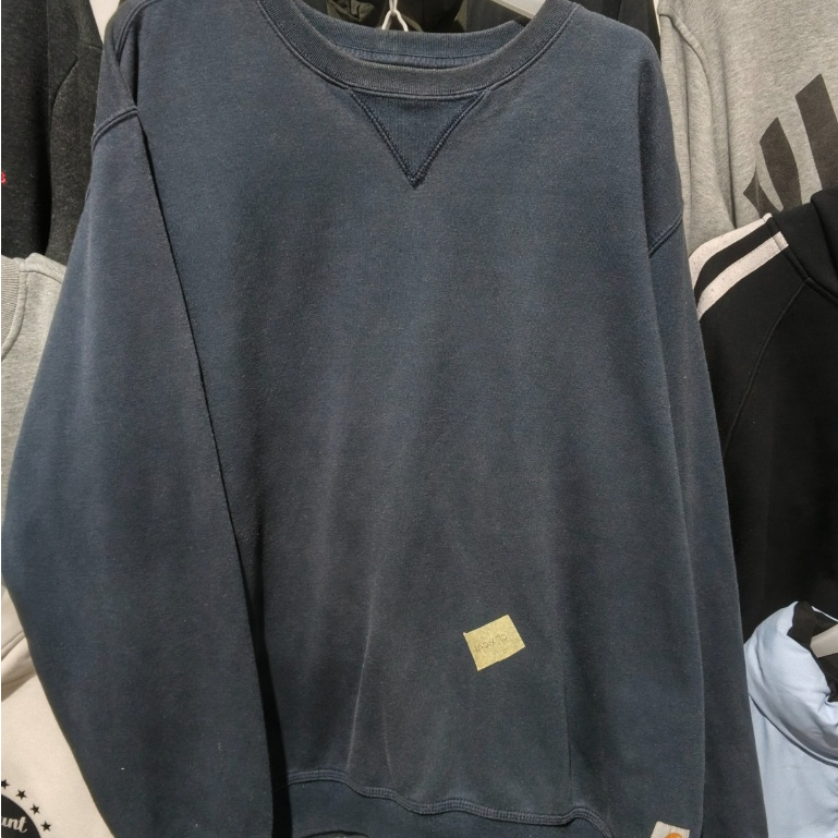 Jaket Sweater Jacket Sweatshirt Crewneck KEONG CARHARTT Basic Navy
