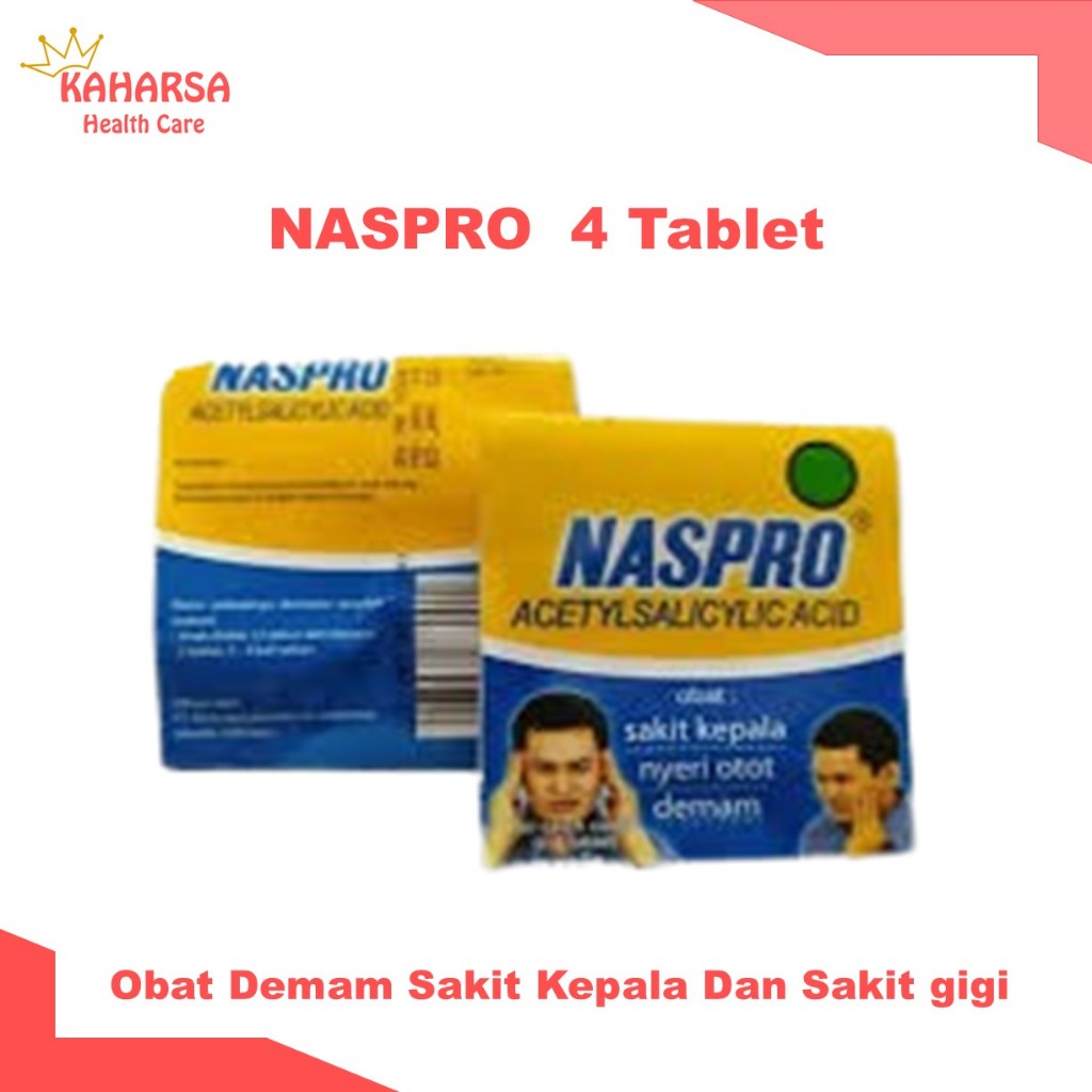 Naspro 4 Tablet - Obat Demam Sakit Kepala Sakit gigi
