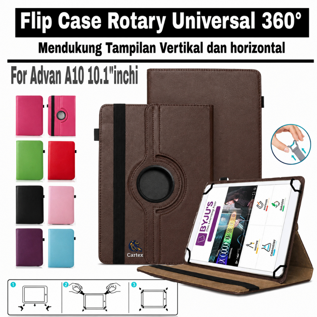 Case Rotary Universal Advan A10 10.1"inch 2024 / case advan tab a10  casing advan A10 / case advan A