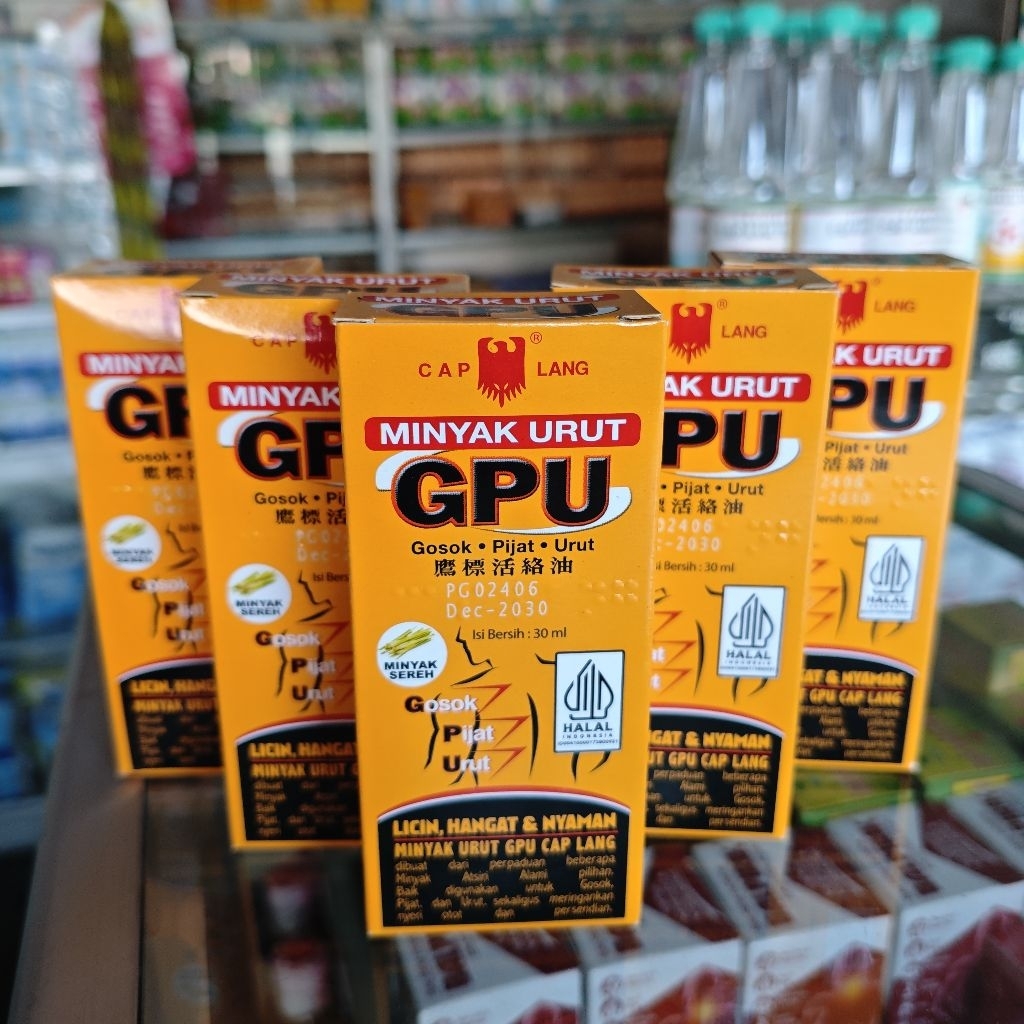 [ 5 BOTOL ] Minyak Urut GPU Sereh Cap Lang 30 ml Expierd 2031