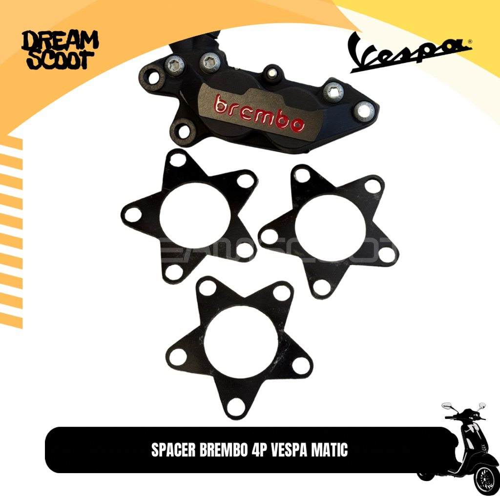 Spacer Velg Vespa Matic Vespa Sprint Vespa Primavera Vespa S Vespa LX Vespa GTS Spacer Velg Vespa