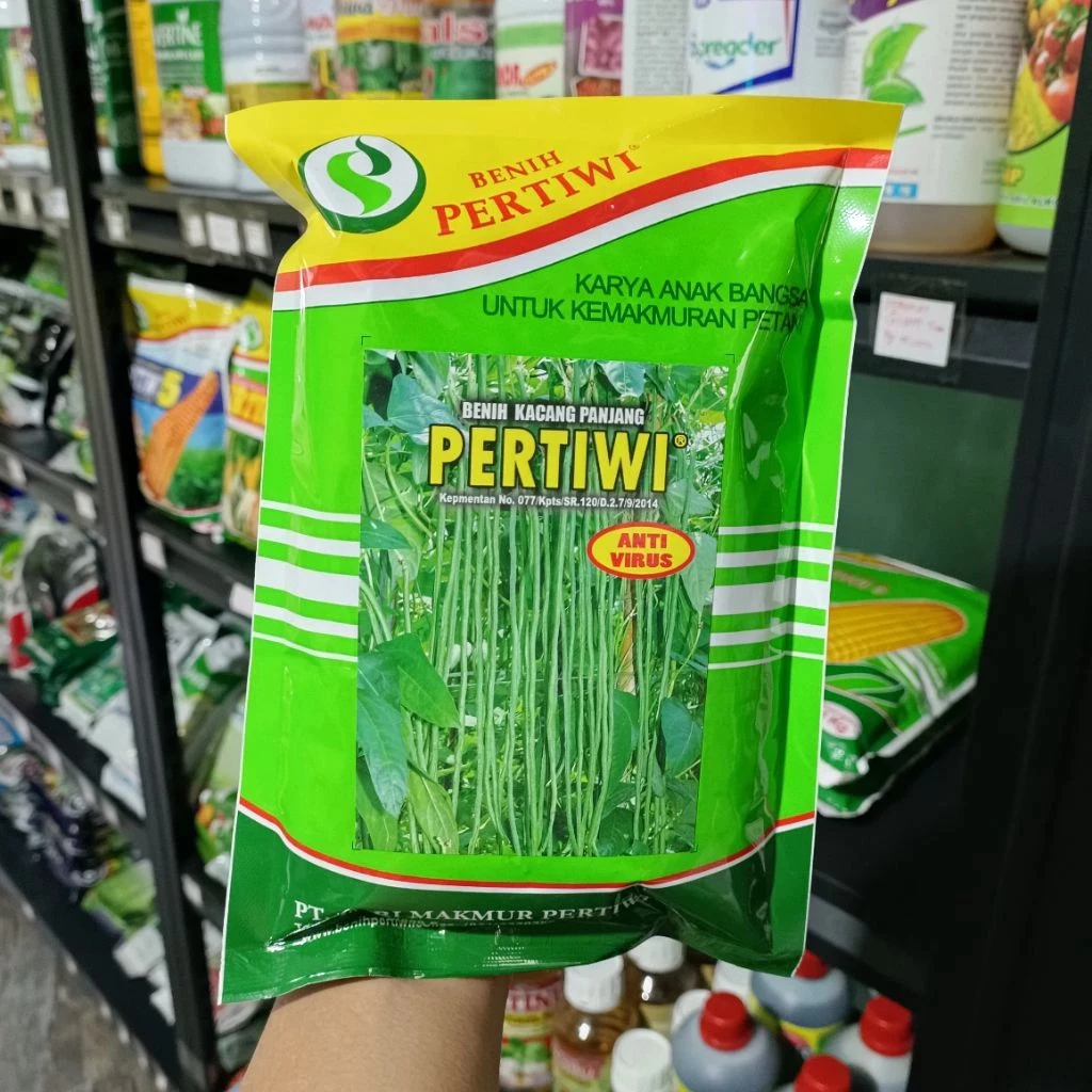 Benih kacang panjang pertiwi 500gram bibit kacang pertiwi 500gram
