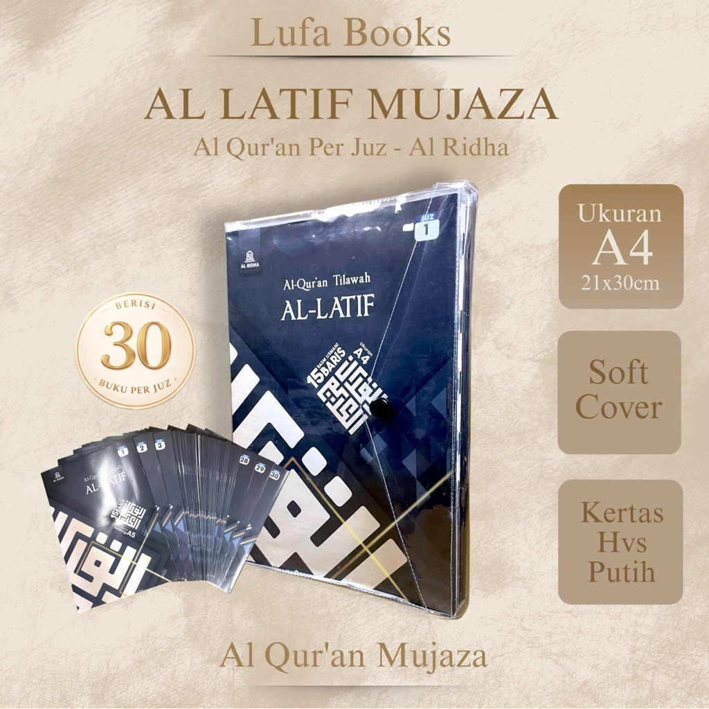 AlQuran Mujaza Al Latif A4 Per Juz AlRidha Toha Putra