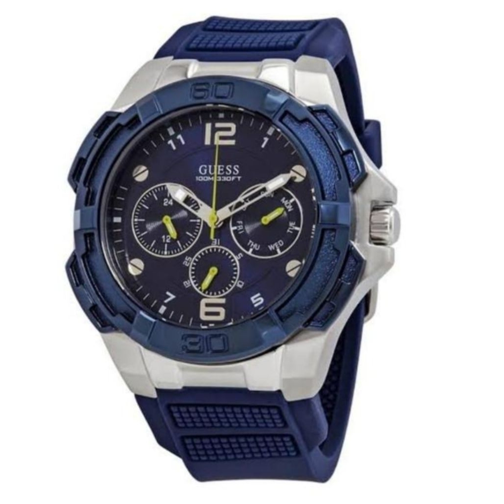 Jam Tangan Guess W1254G1 Full Navy Cowok