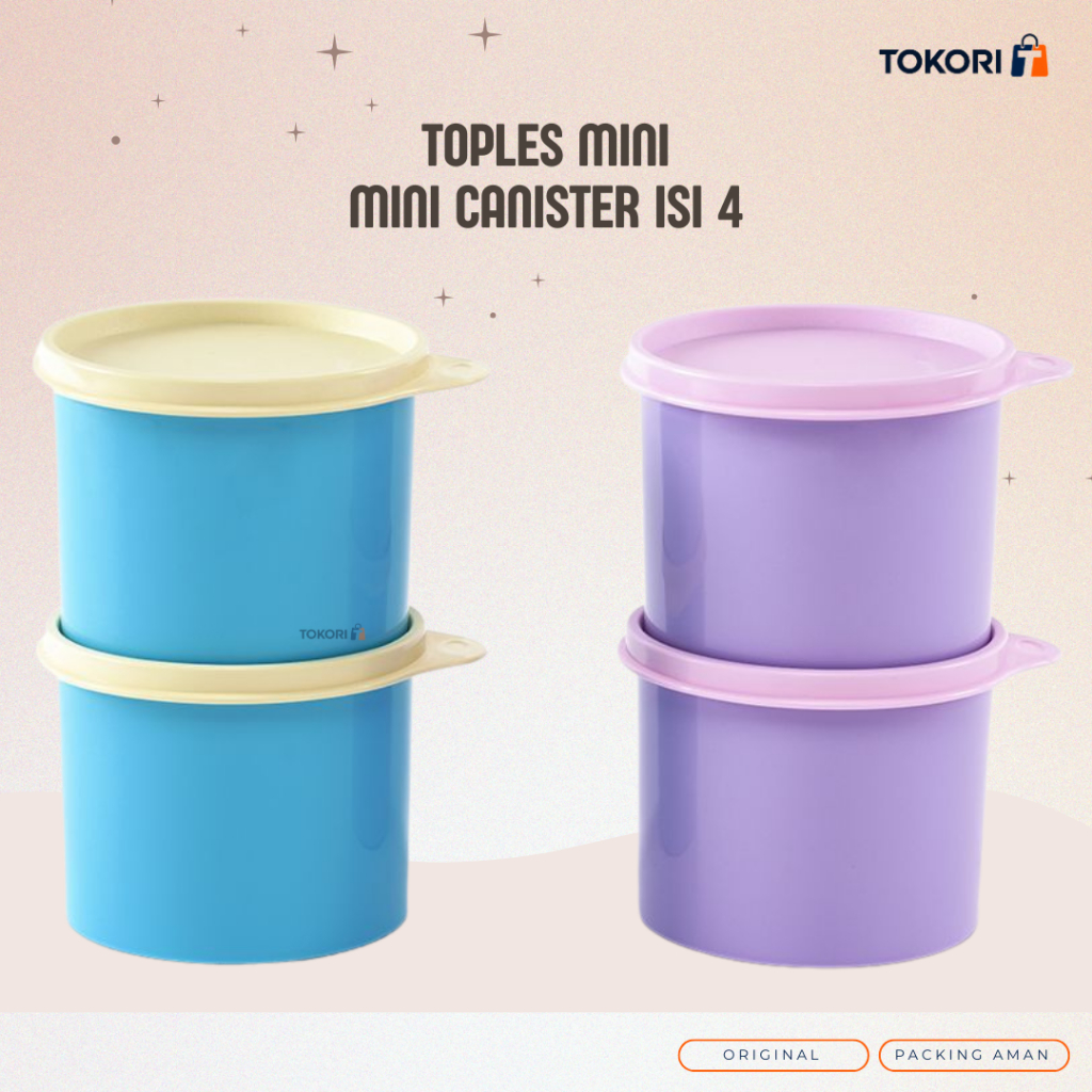 [TOKORI] Mini Canister (4) Toples Mini 550 ml Toples Plastik Tupperware