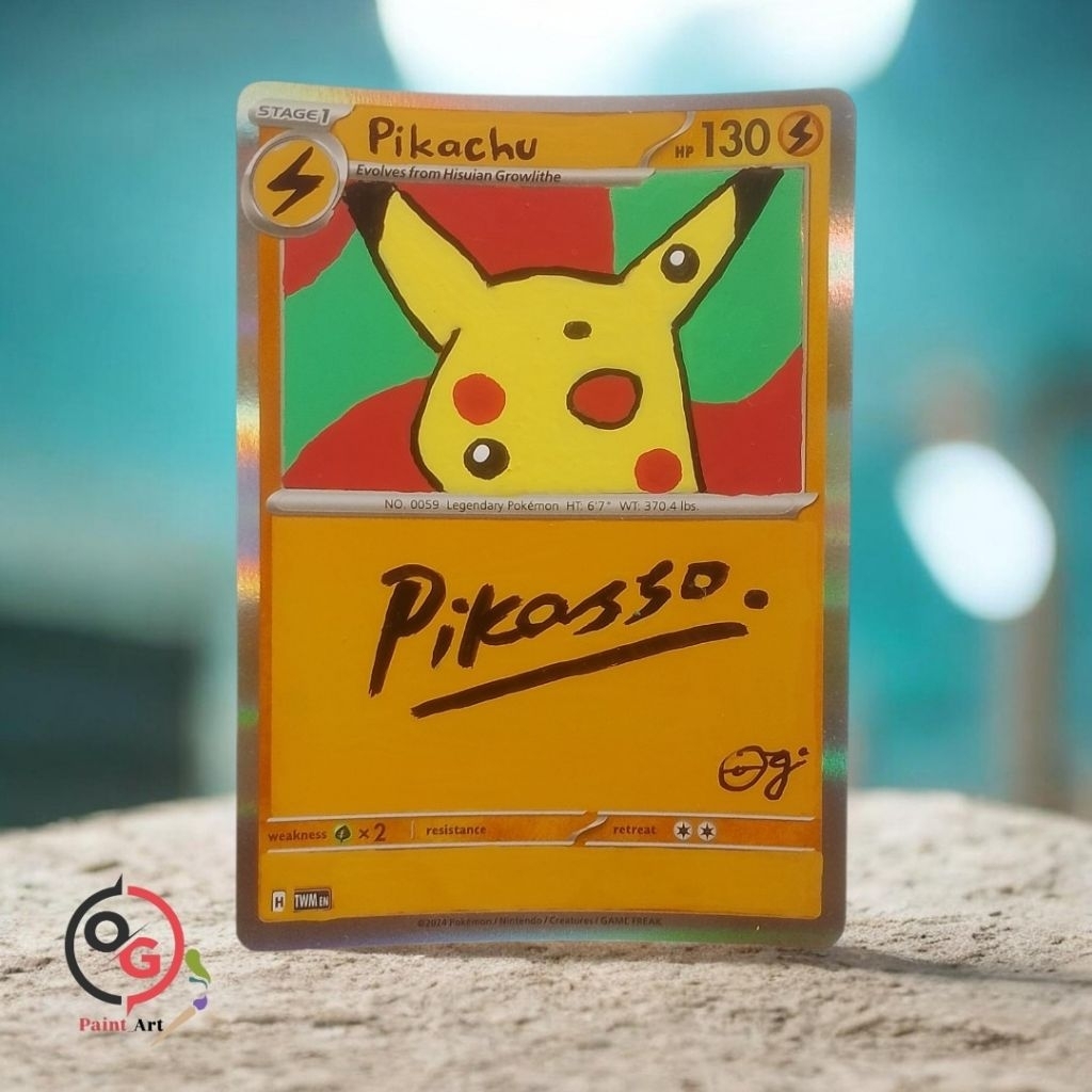 kartu pokemonart pikachu