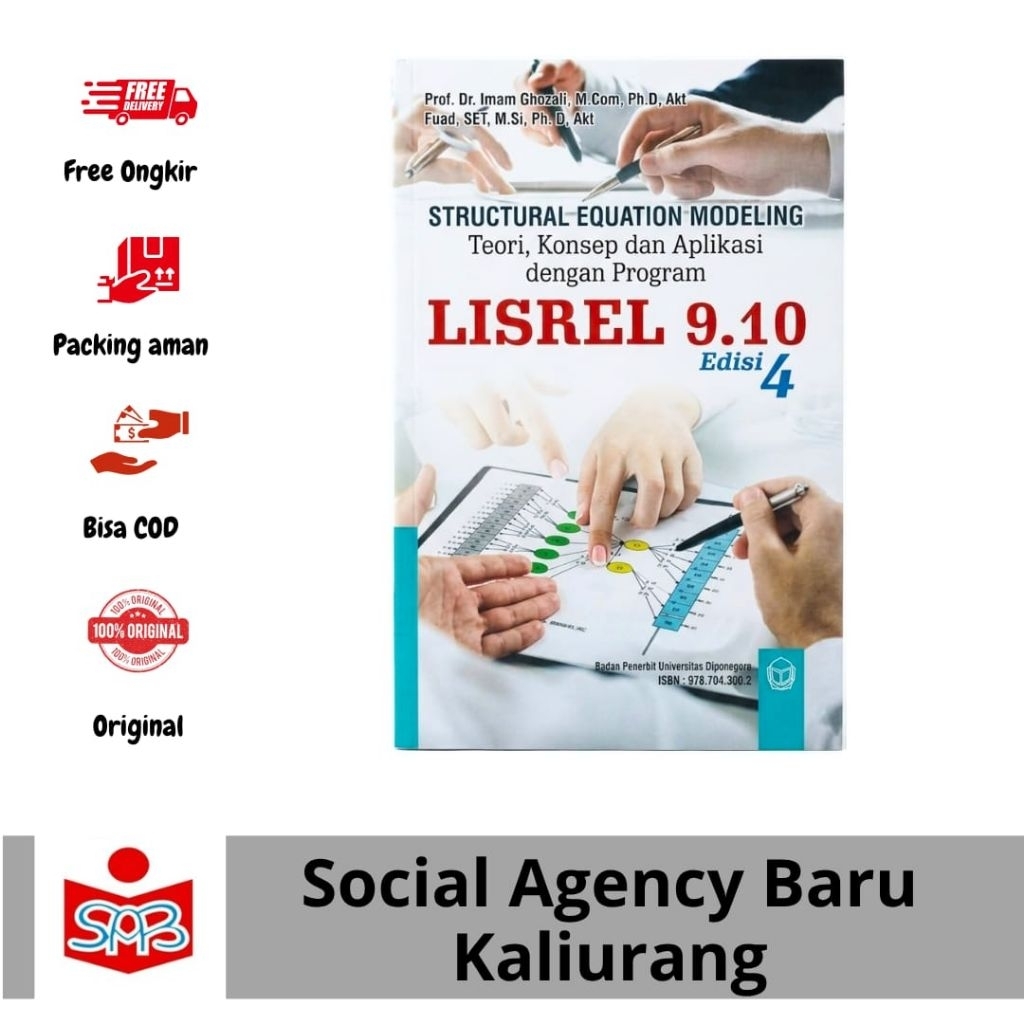 Buku Structural Equation Modeling LISREL 9.10 Imam Ghozali Original Best Seller