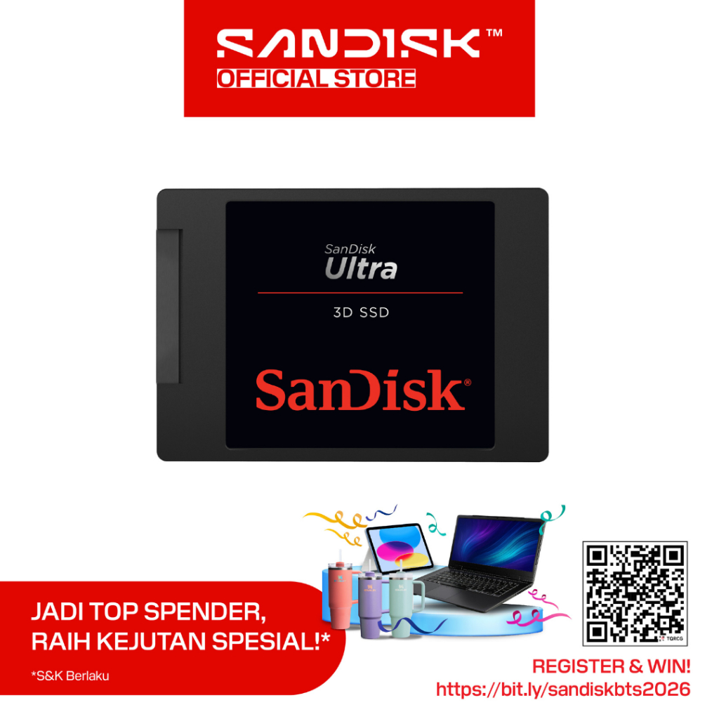 SANDISK SSD 3D Ultra 1TB ( Up to 560MB/s )