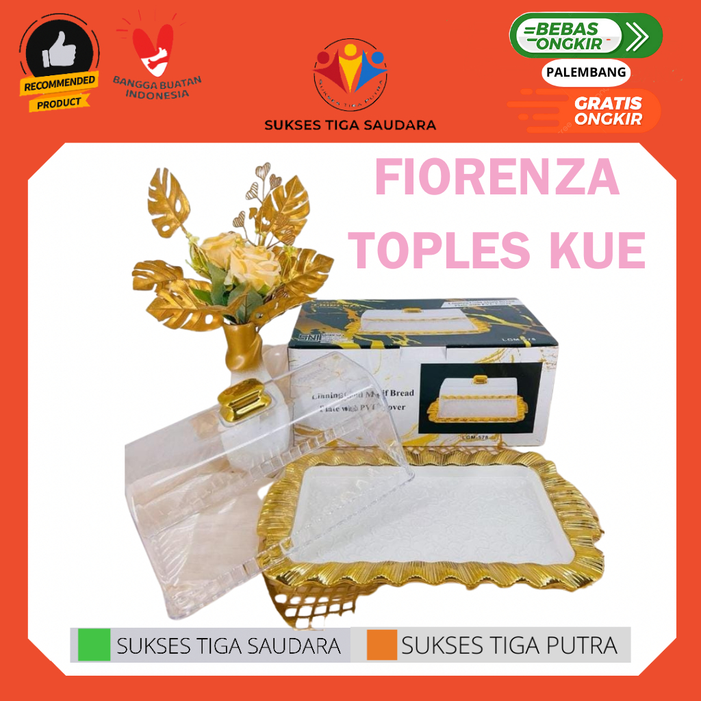FIORENZA WADAH KUE / TOPLES KUE / WADAH BOLU GULUNG  BOLU BASAH  LEBARAN