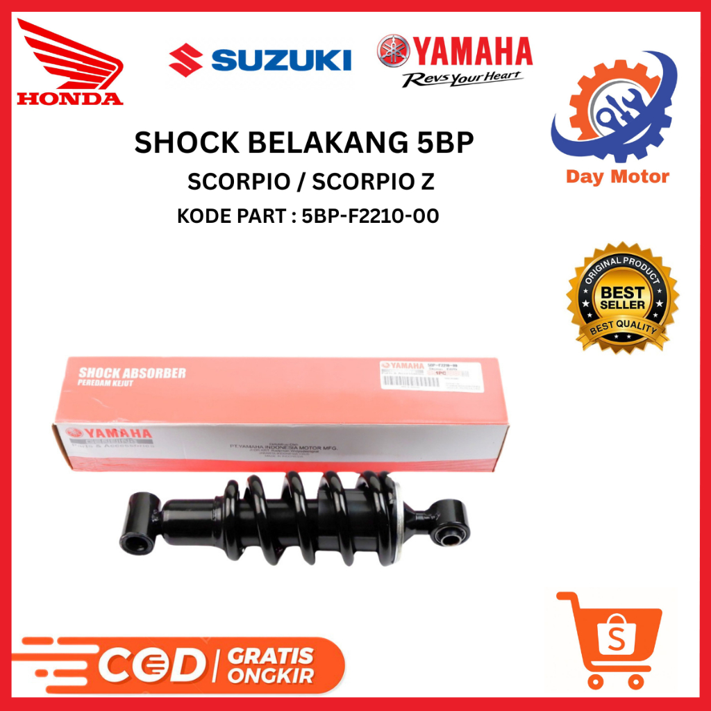 Shock Belakang Motor Scorpio & Scorpio Z 5BP Original