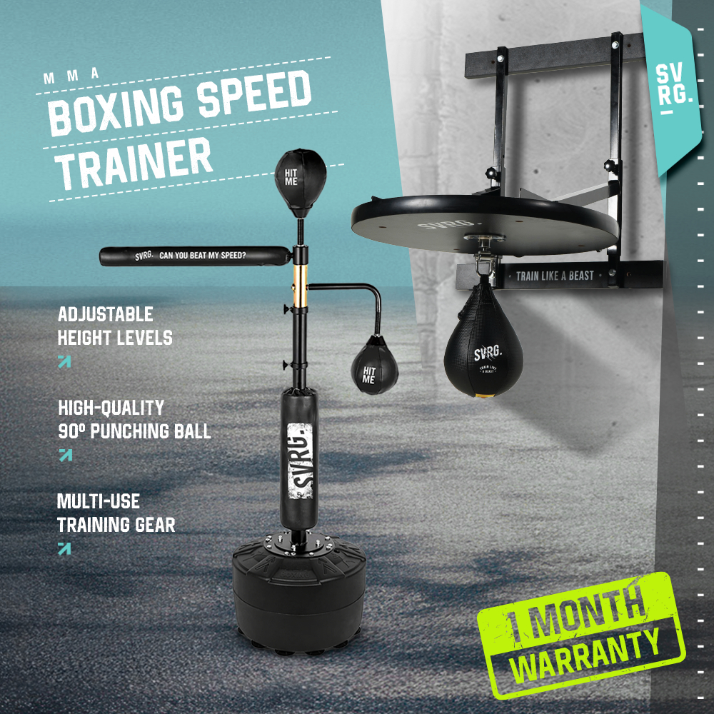 SVRG Boxing Speed Trainer 360° – Samsak Berdiri (Sparbar) Spinning Bar / Reflect Bar untuk Latihan T