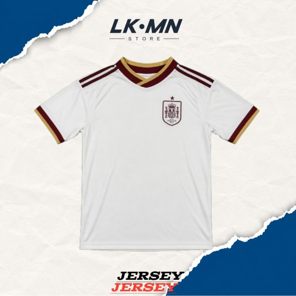 Jersey bola Timnas spanyol Away world cup 2026 grade ori dukung timnas spanyol