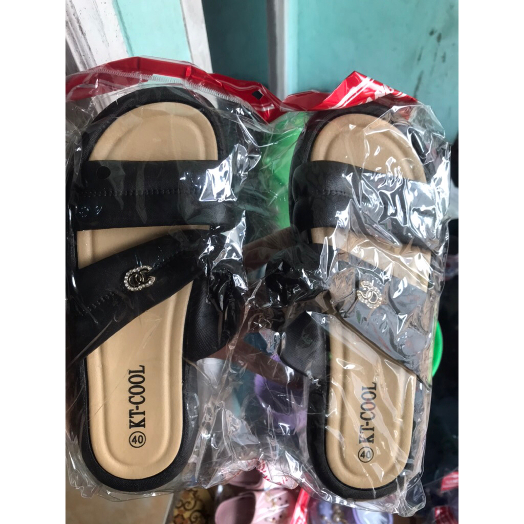 sendal wanita terbaru model chanel