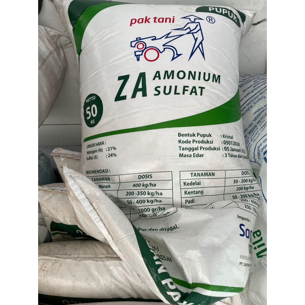 Pupuk ZA Pak Tani Isi 1 KG Kemasan Repack